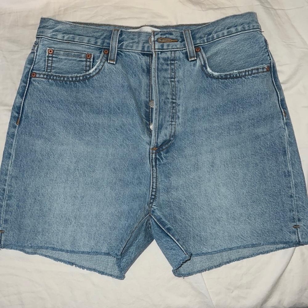 Denim Forum The Yoko Mid Thigh Shorts